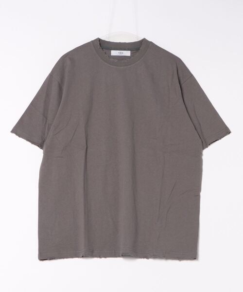 aimoha（アイモハ）の「【aimoha neo】QUALITY COTTON DISTRESSED TEE (SS)（Tシャツ/カットソー・メンズ・グレー/ライトグレー/グリーン/ピンク・MEDIUM/LARGE/X-LARGE/XX-LARGE）」の18枚目の写真