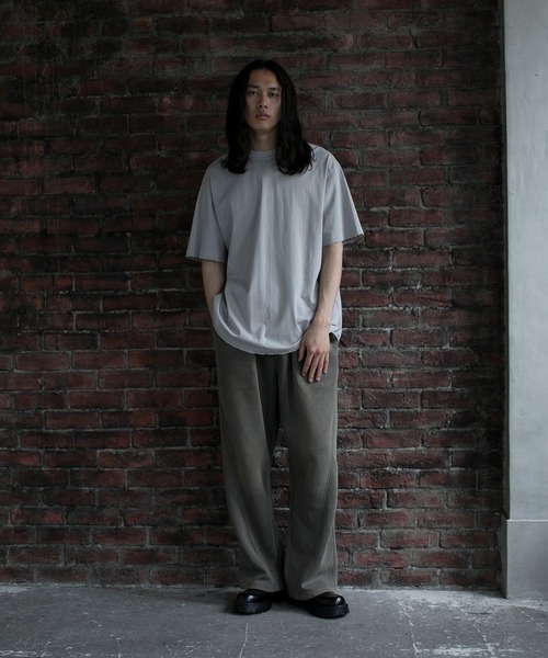 aimoha（アイモハ）の「【aimoha neo】QUALITY COTTON DISTRESSED TEE (SS)（Tシャツ/カットソー・メンズ・グレー/ライトグレー/グリーン/ピンク・MEDIUM/LARGE/X-LARGE/XX-LARGE）」の14枚目の写真