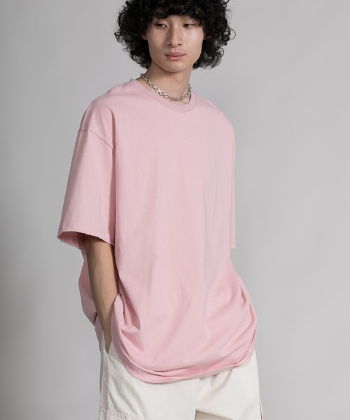 aimoha（アイモハ）の「【aimoha neo】QUALITY COTTON DISTRESSED TEE (SS)（Tシャツ/カットソー・メンズ・グレー/ライトグレー/グリーン/ピンク・MEDIUM/LARGE/X-LARGE/XX-LARGE）」の20枚目の写真