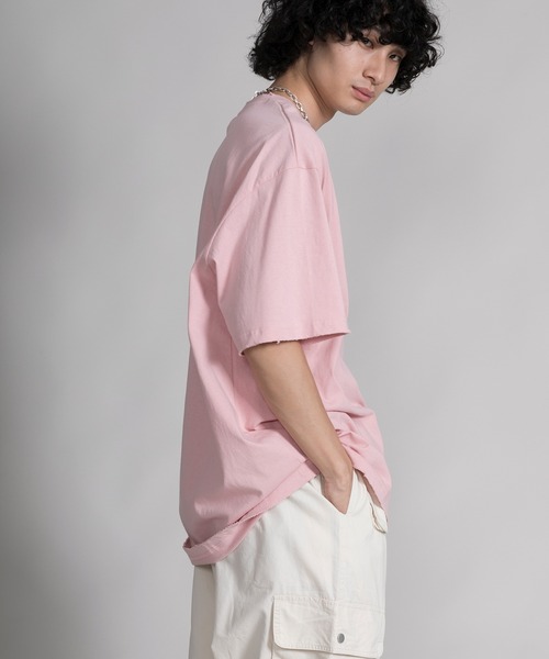 aimoha（アイモハ）の「【aimoha neo】QUALITY COTTON DISTRESSED TEE (SS)（Tシャツ/カットソー・メンズ・グレー/ライトグレー/グリーン/ピンク・MEDIUM/LARGE/X-LARGE/XX-LARGE）」の22枚目の写真