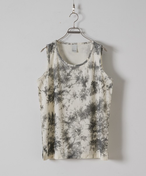 CASPER JOHN(キャスパージョン)の「Tie dye rib tank top/タイダイリブタンクトップ(Tシャツ/カットソー・メンズ・ブラック/ホワイト・LARGE/MEDIUM/SMALL/X-SMALL)」の5枚目の写真