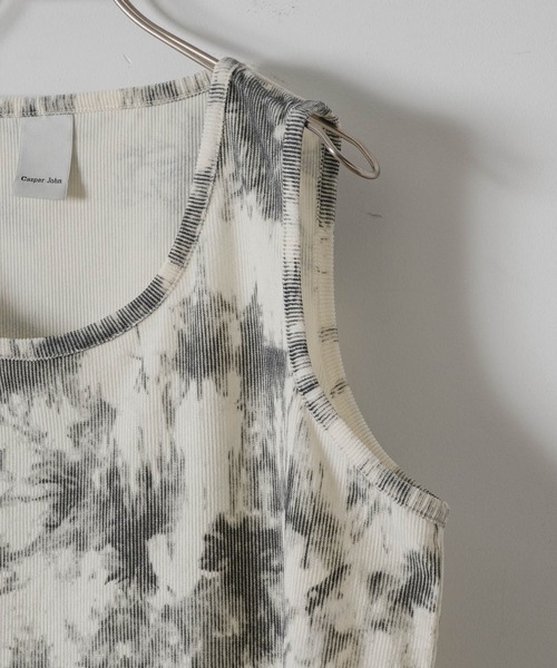 CASPER JOHN（キャスパージョン）の「Tie dye rib tank top