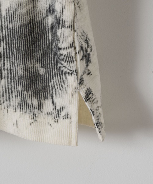 CASPER JOHN(キャスパージョン)の「Tie dye rib tank top/タイダイリブタンクトップ(Tシャツ/カットソー・メンズ・ブラック/ホワイト・LARGE/MEDIUM/SMALL/X-SMALL)」の9枚目の写真