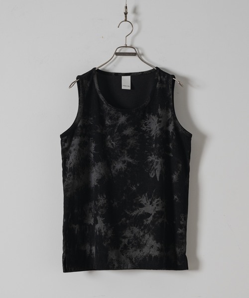 CASPER JOHN(キャスパージョン)の「Tie dye rib tank top/タイダイリブタンクトップ(Tシャツ/カットソー・メンズ・ブラック/ホワイト・LARGE/MEDIUM/SMALL/X-SMALL)」の11枚目の写真