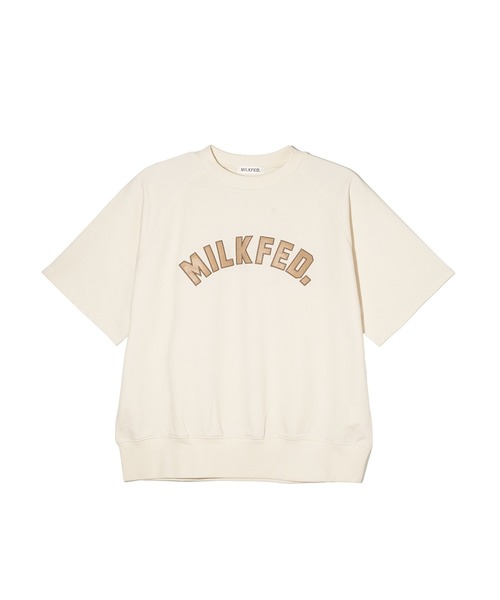 MILKFED.（ミルクフェド）の「RAGLAN SLEEVE S/S TOP（Tシャツ/カットソー・レディース・オフホワイト/ブラック/ブラウン・ONE SIZE）」の8枚目の写真