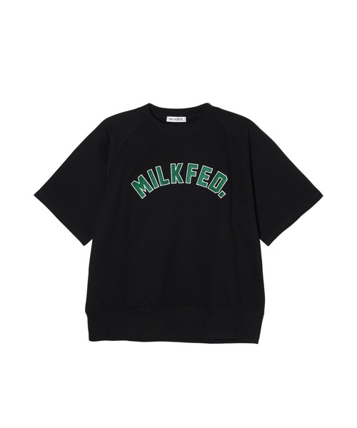 MILKFED.（ミルクフェド）の「RAGLAN SLEEVE S/S TOP（Tシャツ/カットソー・レディース・オフホワイト/ブラック/ブラウン・ONE SIZE）」の9枚目の写真