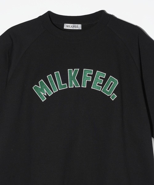 MILKFED.（ミルクフェド）の「RAGLAN SLEEVE S/S TOP（Tシャツ/カットソー・レディース・オフホワイト/ブラック/ブラウン・ONE SIZE）」の12枚目の写真