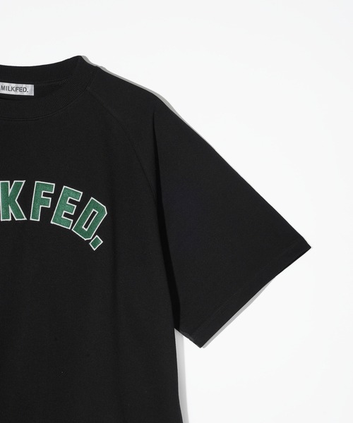 MILKFED.（ミルクフェド）の「RAGLAN SLEEVE S/S TOP（Tシャツ/カットソー・レディース・オフホワイト/ブラック/ブラウン・ONE SIZE）」の13枚目の写真