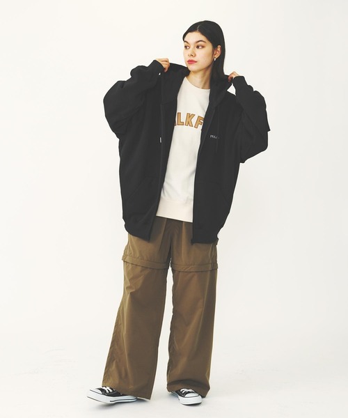 MILKFED.（ミルクフェド）の「RAGLAN SLEEVE S/S TOP（Tシャツ/カットソー・レディース・オフホワイト/ブラック/ブラウン・ONE SIZE）」の22枚目の写真