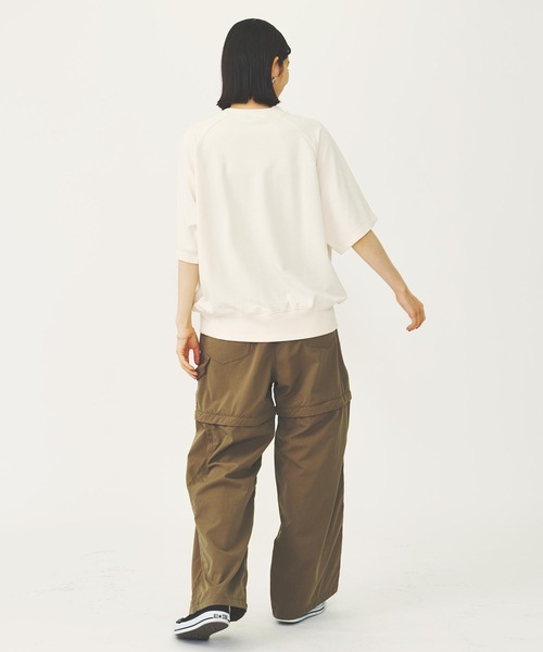 MILKFED.（ミルクフェド）の「RAGLAN SLEEVE S/S TOP（Tシャツ/カットソー・レディース・オフホワイト/ブラック/ブラウン・ONE SIZE）」の21枚目の写真