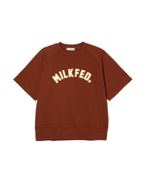 MILKFED.（ミルクフェド）の「RAGLAN SLEEVE S/S TOP（Tシャツ/カットソー・レディース・オフホワイト/ブラック/ブラウン・ONE SIZE）」の19枚目の写真
