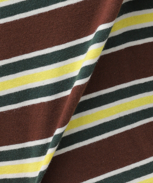 417 EDIFICE（フォーワンセブンエディフィス）の「DRESS マルチボーダーTee（Tシャツ/カットソー・メンズ・ブラック/ブラウン/ネイビー・MEDIUM/LARGE）」の19枚目の写真