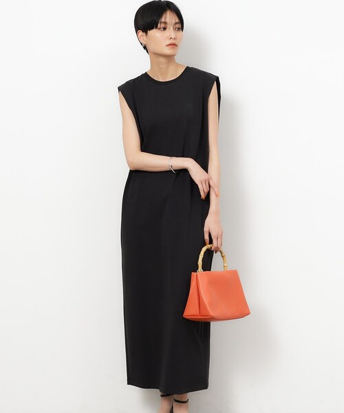 OPAQUE.CLIP（オペークドットクリップ）の「◆Iラインカットソーワンピース【洗濯機洗い可】（ワンピース・レディース・ライトベージュ/ブラック/ブラウン系その他・40/38/42/36）」の20枚目の写真