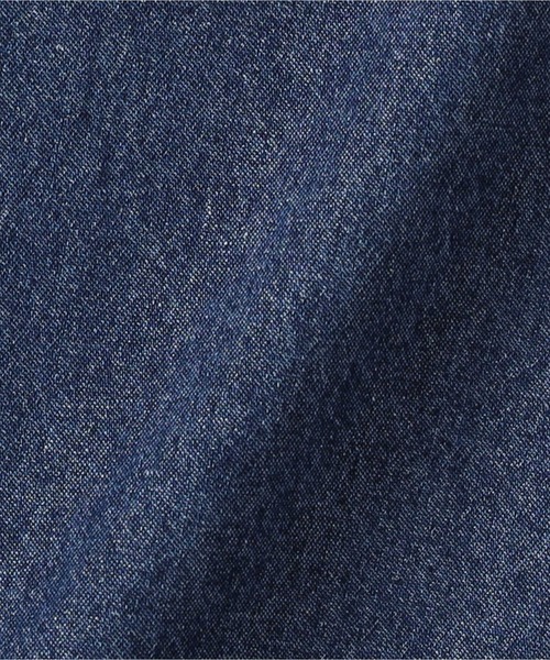BACK NUMBER（バックナンバー）の「BACK NUMBER(バックナンバー)デニムオープンカラー半袖シャツ（シャツ/ブラウス・メンズ・ブラック/ライトインディゴブルー・L/XL/M）」の9枚目の写真
