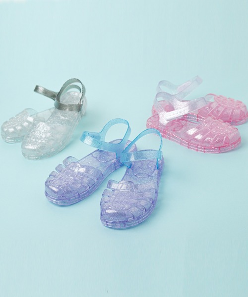 Catherine Cottage（キャサリンコテージ）の「ラメクリアサンダル（サンダル・キッズ・クリア/ピンク/ライラック・16/17/18/19/20/21/21.5）」の17枚目の写真