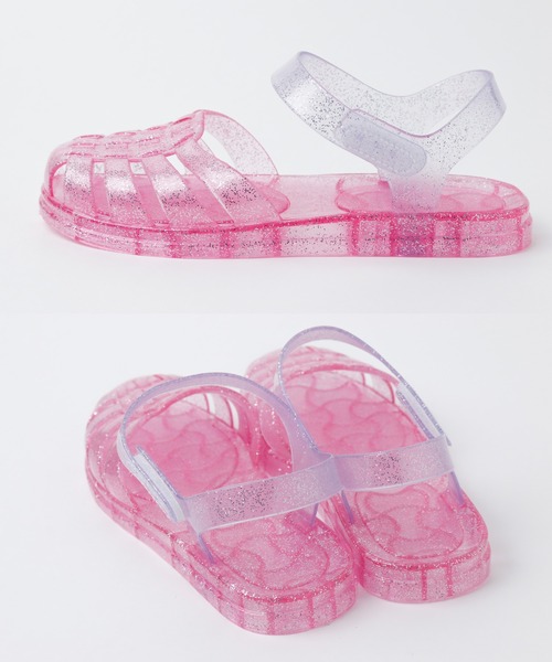 Catherine Cottage（キャサリンコテージ）の「ラメクリアサンダル（サンダル・キッズ・クリア/ピンク/ライラック・16/17/18/19/20/21/21.5）」の9枚目の写真
