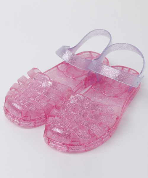 Catherine Cottage（キャサリンコテージ）の「ラメクリアサンダル（サンダル・キッズ・クリア/ピンク/ライラック・16/17/18/19/20/21/21.5）」の10枚目の写真