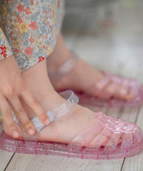 Catherine Cottage（キャサリンコテージ）の「ラメクリアサンダル（サンダル・キッズ・クリア/ピンク/ライラック・16/17/18/19/20/21/21.5）」の12枚目の写真