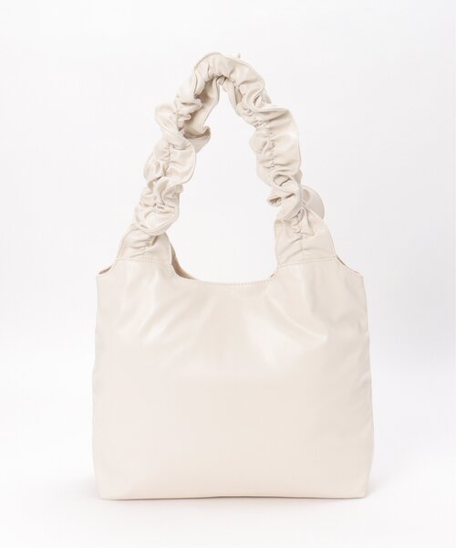 VENCEEXCHANGE（ヴァンスエクスチェンジ）の「合皮フリルハンドルトートバッグ（ショルダーバッグ・レディース・オフホワイト/ブラック/シルバー・FREE）」の17枚目の写真