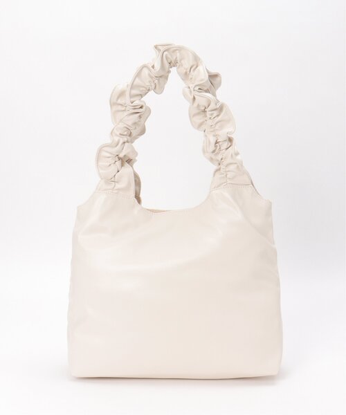 VENCEEXCHANGE（ヴァンスエクスチェンジ）の「合皮フリルハンドルトートバッグ（ショルダーバッグ・レディース・オフホワイト/ブラック/シルバー・FREE）」の15枚目の写真