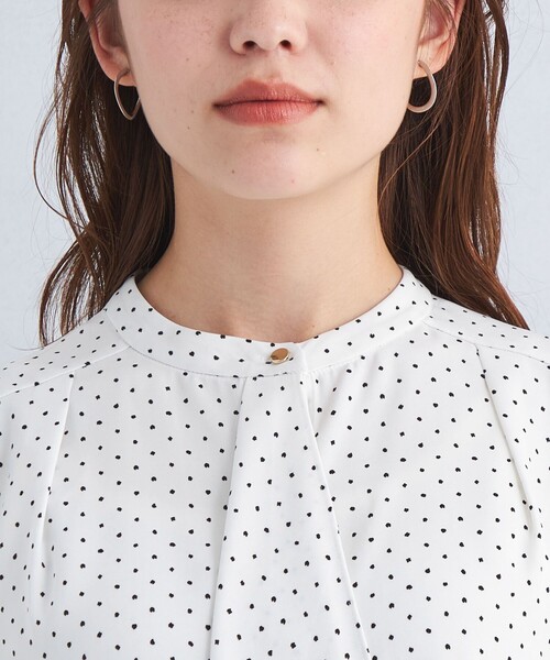 green label relaxing（グリーンレーベルリラクシング）の「フリルタイ 7分袖 ブラウス（シャツ/ブラウス・レディース・ホワイト/ネイビー/その他1・FREE）」の11枚目の写真