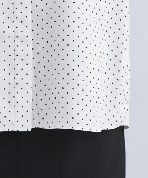 green label relaxing（グリーンレーベルリラクシング）の「フリルタイ 7分袖 ブラウス（シャツ/ブラウス・レディース・ホワイト/ネイビー/その他1・FREE）」の13枚目の写真