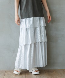 LAKOLE | メタリックフリルスカート / 128641(スカート)