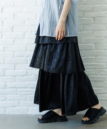 LAKOLE | メタリックフリルスカート / 128641(スカート)