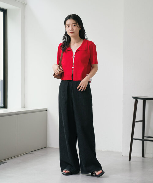 Kastane（カスタネ）の「【WEB限定】チャンキーヒールサンダル（サンダル・レディース・アイボリー/ブラック/シルバー・36/37/38）」の6枚目の写真