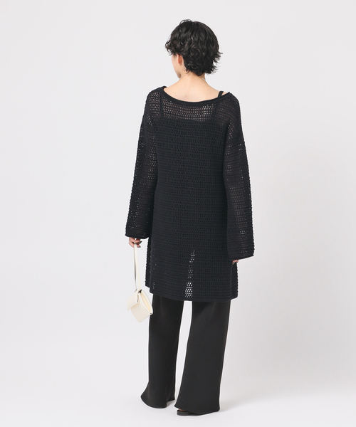 AP STUDIO（エーピーストゥディオ）の「シルクリネンニットドレス（ニット/セーター・レディース・ブラック・FREE）」の13枚目の写真