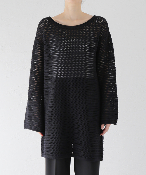 AP STUDIO（エーピーストゥディオ）の「シルクリネンニットドレス（ニット/セーター・レディース・ブラック・FREE）」の12枚目の写真