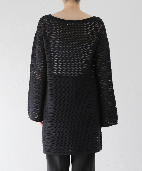 ▼23aw完売美品✨AP STUDIO クルーネックニットワンピース ドレス 襟付きニットワンピース｜designed with Saaya Mizuno