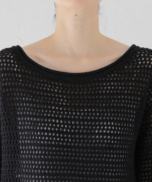 AP STUDIO（エーピーストゥディオ）の「シルクリネンニットドレス（ニット/セーター・レディース・ブラック・FREE）」の9枚目の写真