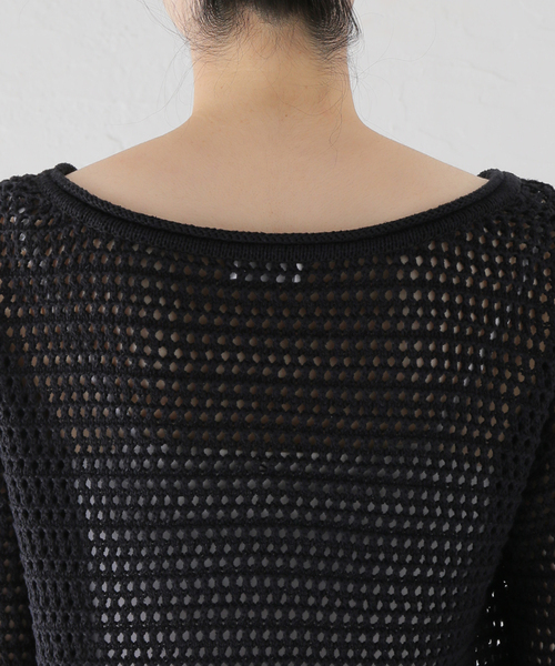 AP STUDIO（エーピーストゥディオ）の「シルクリネンニットドレス（ニット/セーター・レディース・ブラック・FREE）」の8枚目の写真