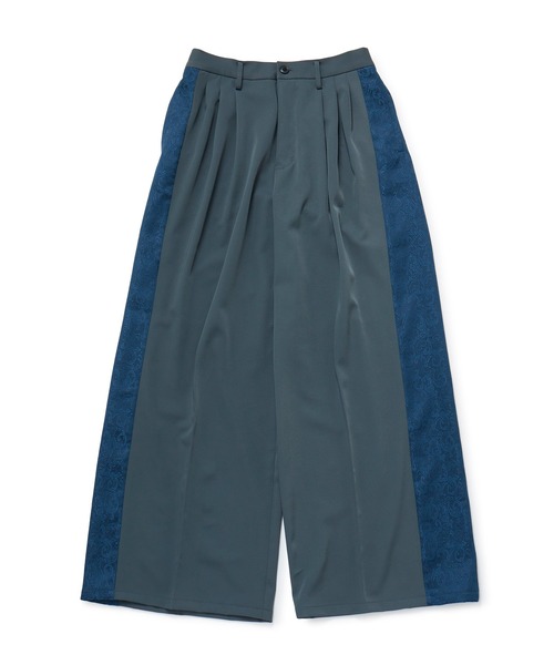 JUNRED（ジュンレッド）の「ジャガードライン3タックワイドトラックパンツ（スラックス・メンズ・ブラック/チャコールグレー・L/M/S）」の17枚目の写真