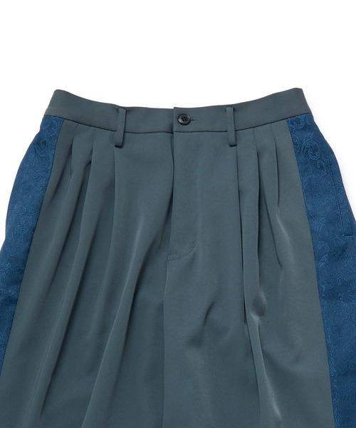 JUNRED（ジュンレッド）の「ジャガードライン3タックワイドトラックパンツ（スラックス・メンズ・ブラック/チャコールグレー・L/M/S）」の19枚目の写真