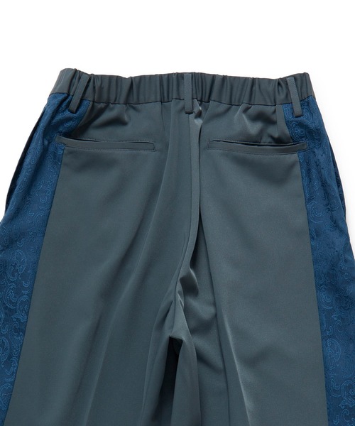 JUNRED（ジュンレッド）の「ジャガードライン3タックワイドトラックパンツ（スラックス・メンズ・ブラック/チャコールグレー・L/M/S）」の20枚目の写真