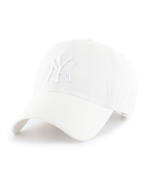 '47（フォーティーセブン）の「47-CLEAN UP-NY（キャップ・メンズ・ホワイト/ブラック/ネイビー/アイボリー/ブラック系2/ピンク/ブルー/グリーン/ホワイト系2/カーキ/チャコール/オレンジ/パープル/ワイン/ブルーグレー/イエロー/レッド/コーラル/ターコイズブルー/グレー/ブラウン/ラベンダー・FREE）」の4枚目の写真