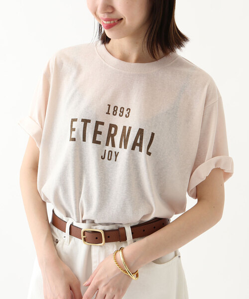 +81BRANCA(ハチイチブランカ)の「+81BRANCA/ハチイチブランカ SLOBE別注 シアーTEE(Tシャツ/カットソー・レディース・チャコールグレー/アイボリー/スカイブルー・FREE)」の2枚目の写真