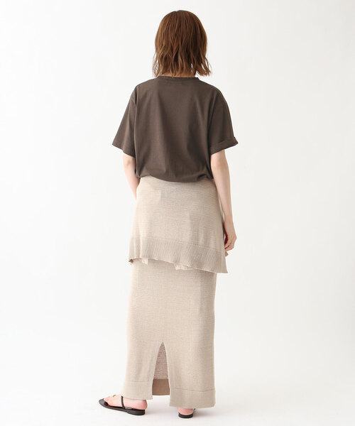 +81BRANCA(ハチイチブランカ)の「+81BRANCA/ハチイチブランカ SLOBE別注 シアーTEE(Tシャツ/カットソー・レディース・チャコールグレー/アイボリー/スカイブルー・FREE)」の11枚目の写真