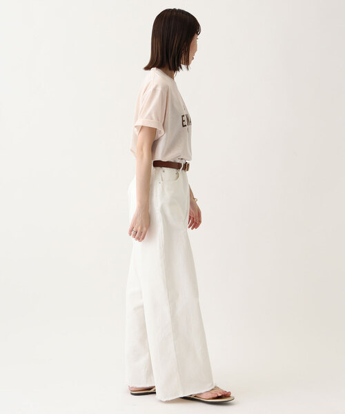 +81BRANCA(ハチイチブランカ)の「+81BRANCA/ハチイチブランカ SLOBE別注 シアーTEE(Tシャツ/カットソー・レディース・チャコールグレー/アイボリー/スカイブルー・FREE)」の20枚目の写真