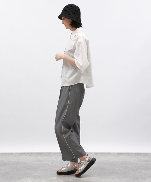 LAKOLE(ラコレ)の「ボールスタッズ半袖シャツ / 136000(シャツ/ブラウス・レディース・ブラック/ブルー/オフホワイト・FREE)」の13枚目の写真