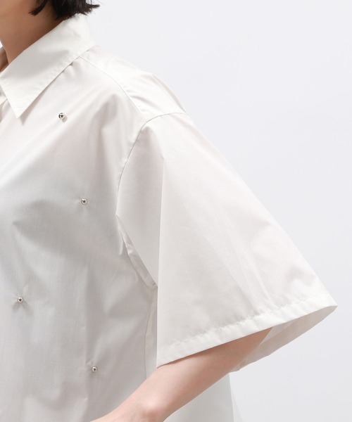 LAKOLE(ラコレ)の「ボールスタッズ半袖シャツ / 136000(シャツ/ブラウス・レディース・ブラック/ブルー/オフホワイト・FREE)」の16枚目の写真