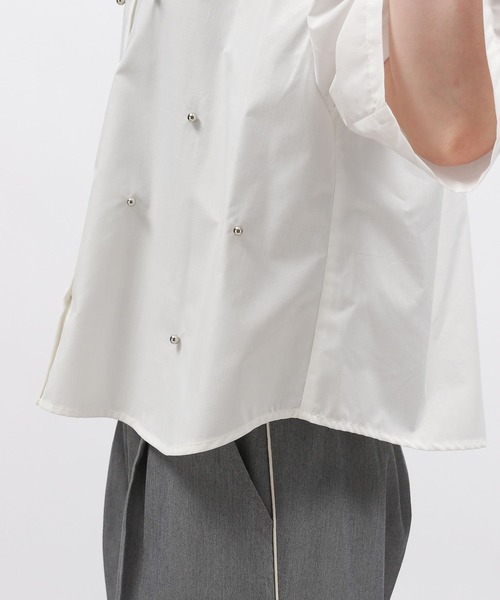 LAKOLE(ラコレ)の「ボールスタッズ半袖シャツ / 136000(シャツ/ブラウス・レディース・ブラック/ブルー/オフホワイト・FREE)」の17枚目の写真