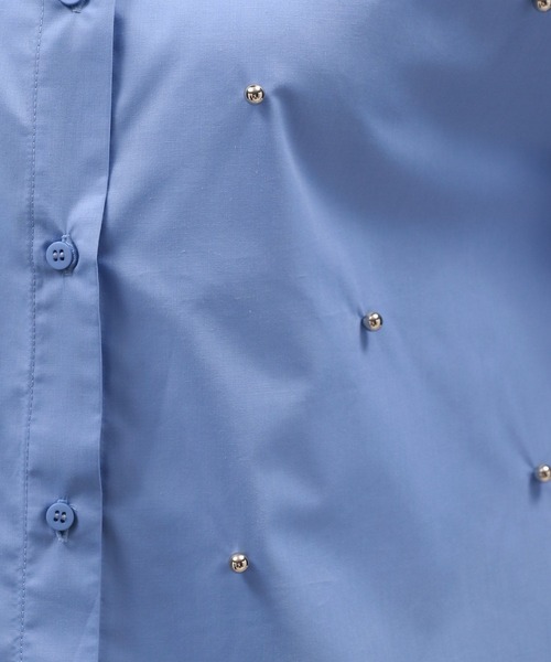 LAKOLE(ラコレ)の「ボールスタッズ半袖シャツ / 136000(シャツ/ブラウス・レディース・ブラック/ブルー/オフホワイト・FREE)」の20枚目の写真