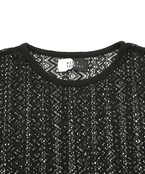 LUXSTYLE(ラグスタイル)の「ネックレス付きレース半袖Tシャツ(Tシャツ/カットソー・メンズ・ブラック/アイボリー・M/L)」の14枚目の写真