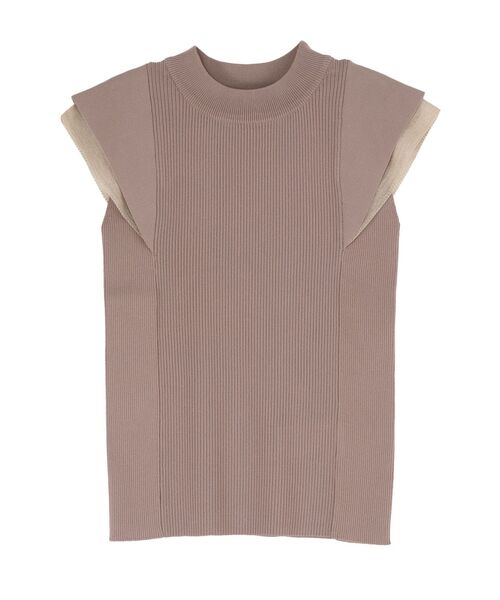 LAGUNAMOON（ラグナムーン）の「カバースリーブシアーニットプルオーバー（ニット/セーター・レディース・ホワイト/ベージュ/ブラック・FREE）」の3枚目の写真