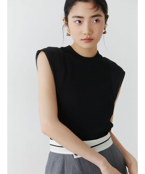 LAGUNAMOON（ラグナムーン）の「カバースリーブシアーニットプルオーバー（ニット/セーター・レディース・ホワイト/ベージュ/ブラック・FREE）」の5枚目の写真