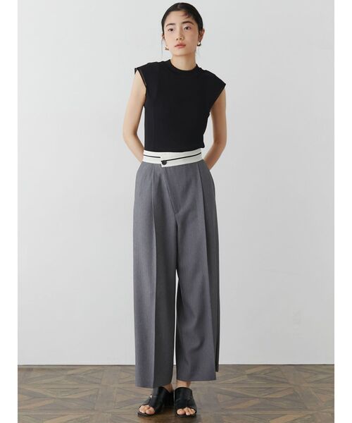 LAGUNAMOON（ラグナムーン）の「カバースリーブシアーニットプルオーバー（ニット/セーター・レディース・ホワイト/ベージュ/ブラック・FREE）」の6枚目の写真