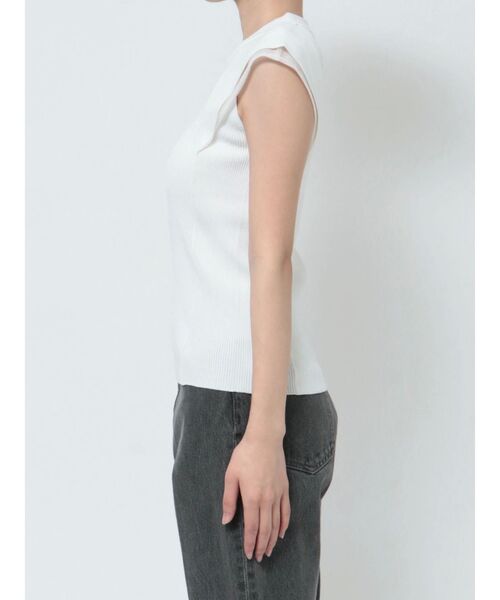 LAGUNAMOON（ラグナムーン）の「カバースリーブシアーニットプルオーバー（ニット/セーター・レディース・ホワイト/ベージュ/ブラック・FREE）」の10枚目の写真